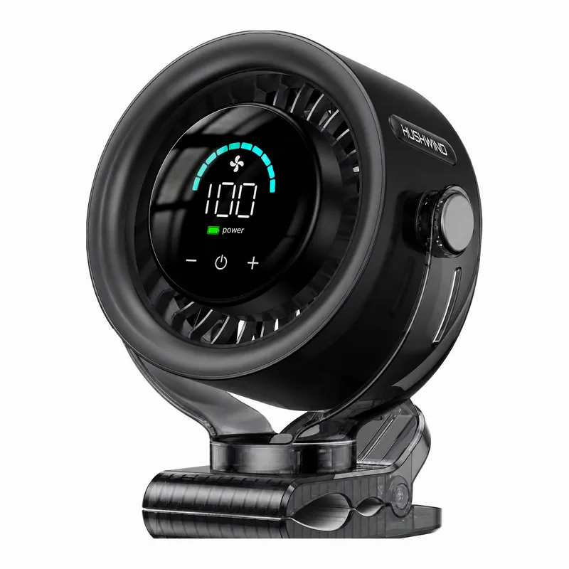 Hushwind clip-on turbine fan in black
